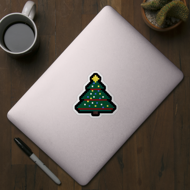 Christmas Tree Pixel Art by Zaerisfade